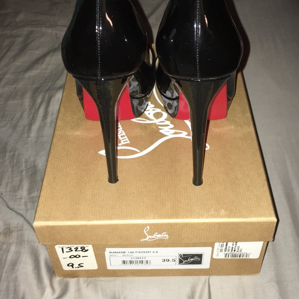 Christian Louboutin Black Banane Shoes 39.5